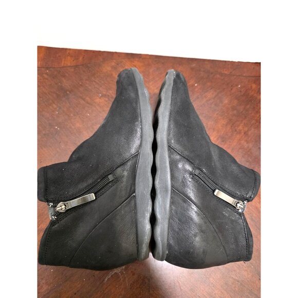 Dansko Women's Black Leather Ankle Boots Side Zippers Size 38 - Picture 7 of 10